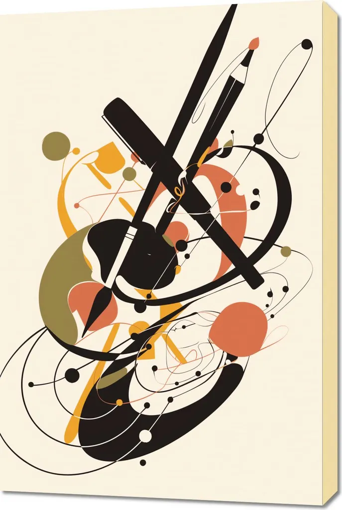 Wall Art Moderna 60x90 Rapsodia - Quadro Astratto per Case Contemporanee