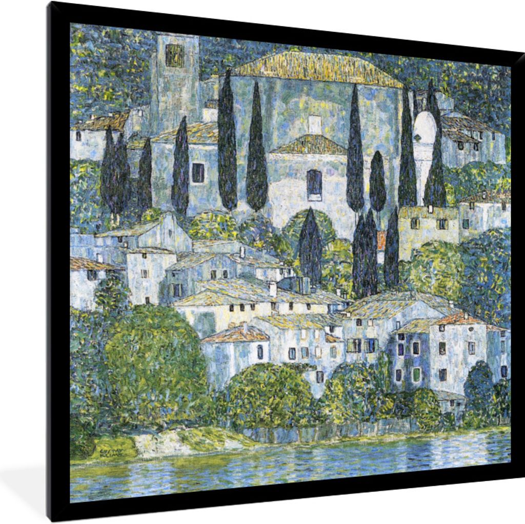 MuchoWow® Gerahmtes Poster Die Kirche in Cassone - Gustav Produktbild 