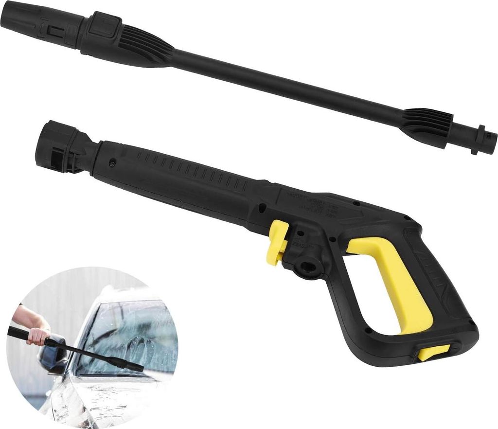 Ersatzpistole und Sprühlanze für Hochdruckreiniger Kärcher K2 K3 K4 K5 K6 K7, Schnellanschluss-Wasserstrahl-Sprühpistole für die Serien Kärch...