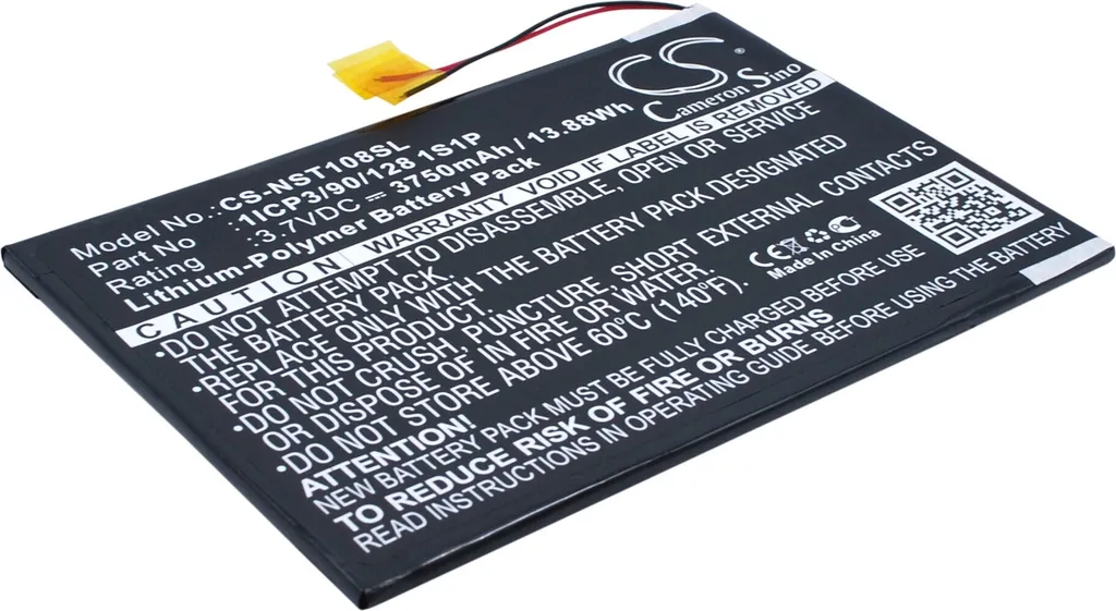 Batteria TECHTEK per Nuvision 10.1 TM1088C | Ricambio 1ICP3/90/128 1S1P