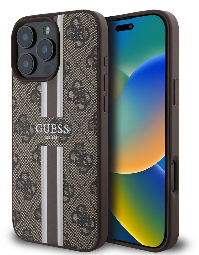 Etui Guess 4G Printed Stripes MagSafe do iPhone 16 Pro Max Zdjęcie produktu 
