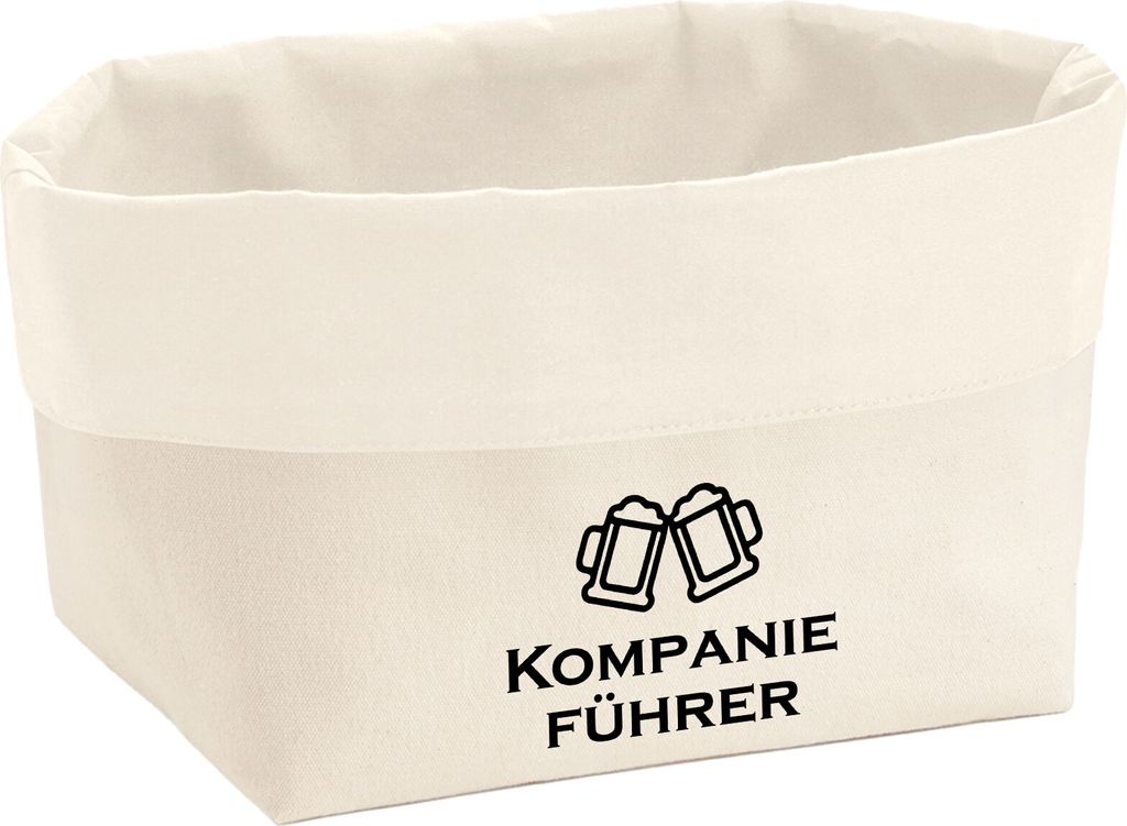 Huuraa Organizer Kompanieführer Schützenfest 3 Liter Medium Canvas Baumwolle Utensilo Geschenkidee