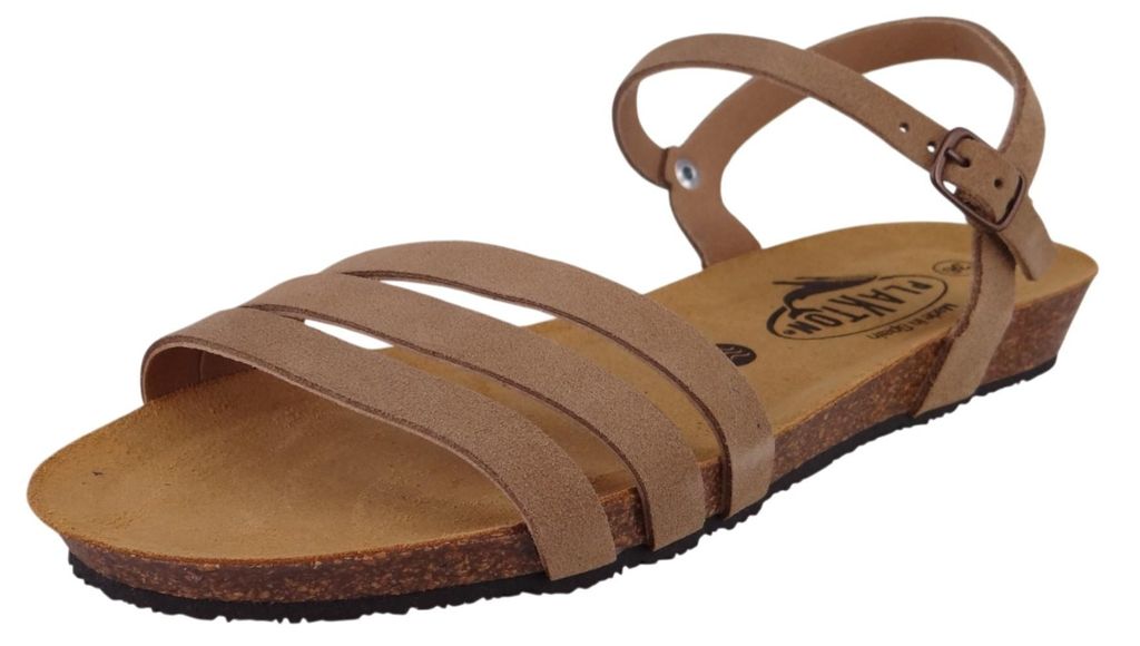 Plakton Damen Komfort Sandalen Fran Alou 405080 405080 Afelpado Grau