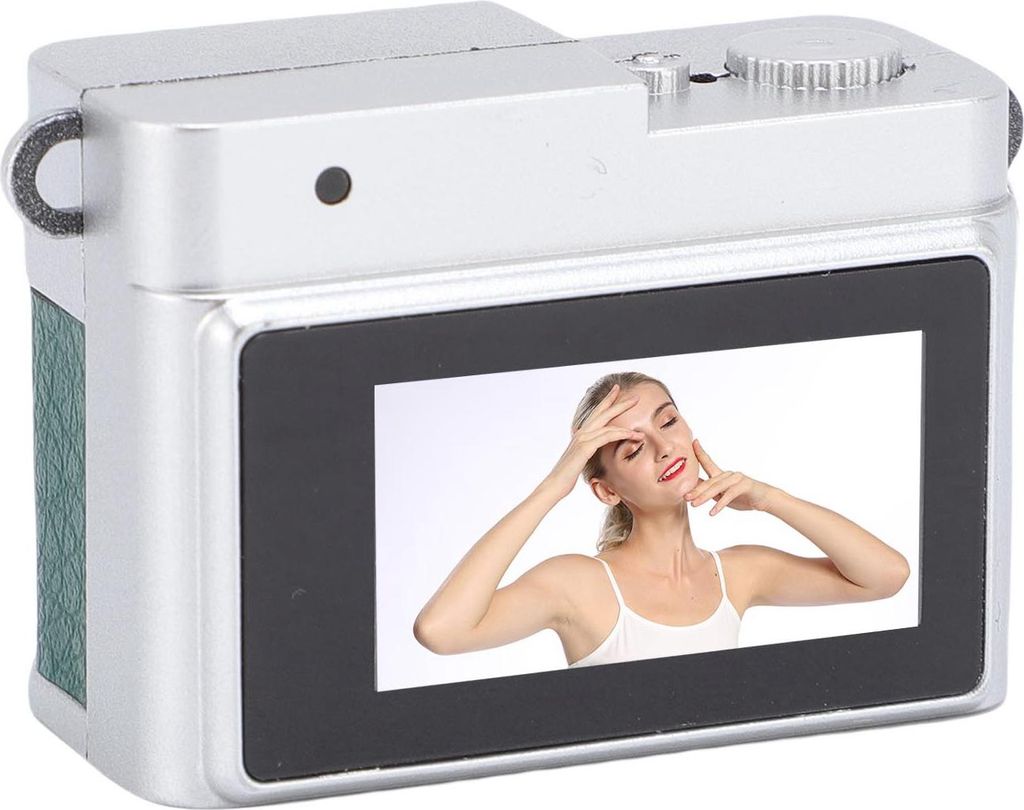 Kleine Schlüsselanhänger-Kamera 1080P 2MP 0,96-Zoll-Farbbildschirm 32 GB Speicherkarte Retro-Digitalkamera mit 4 Filtern und LED-Blitz