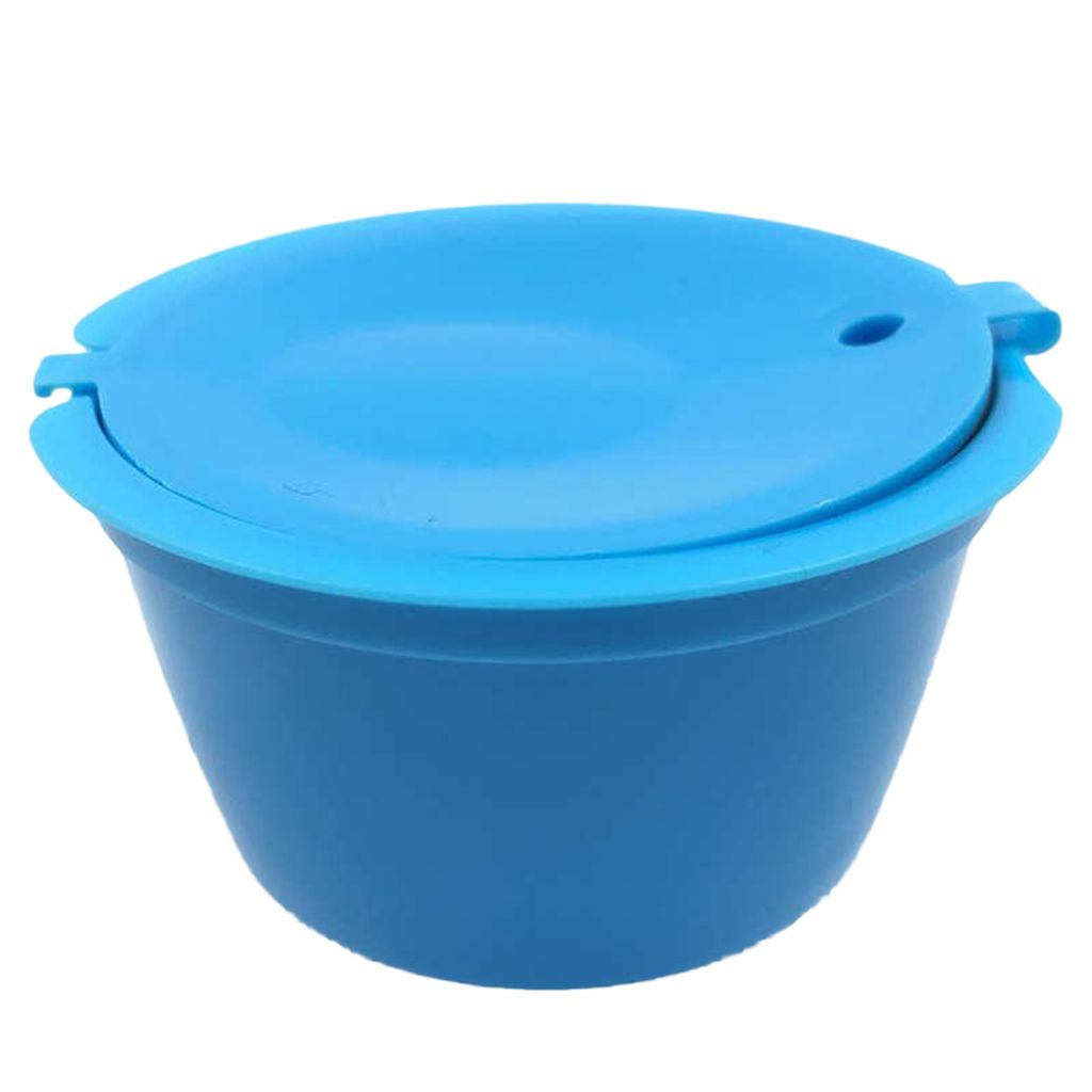 Wiederverwendbare Kaffeekapseln Tasse Filter für Nescafe Dolce Gusto Nachfüllbare Brauer-Himmelblau