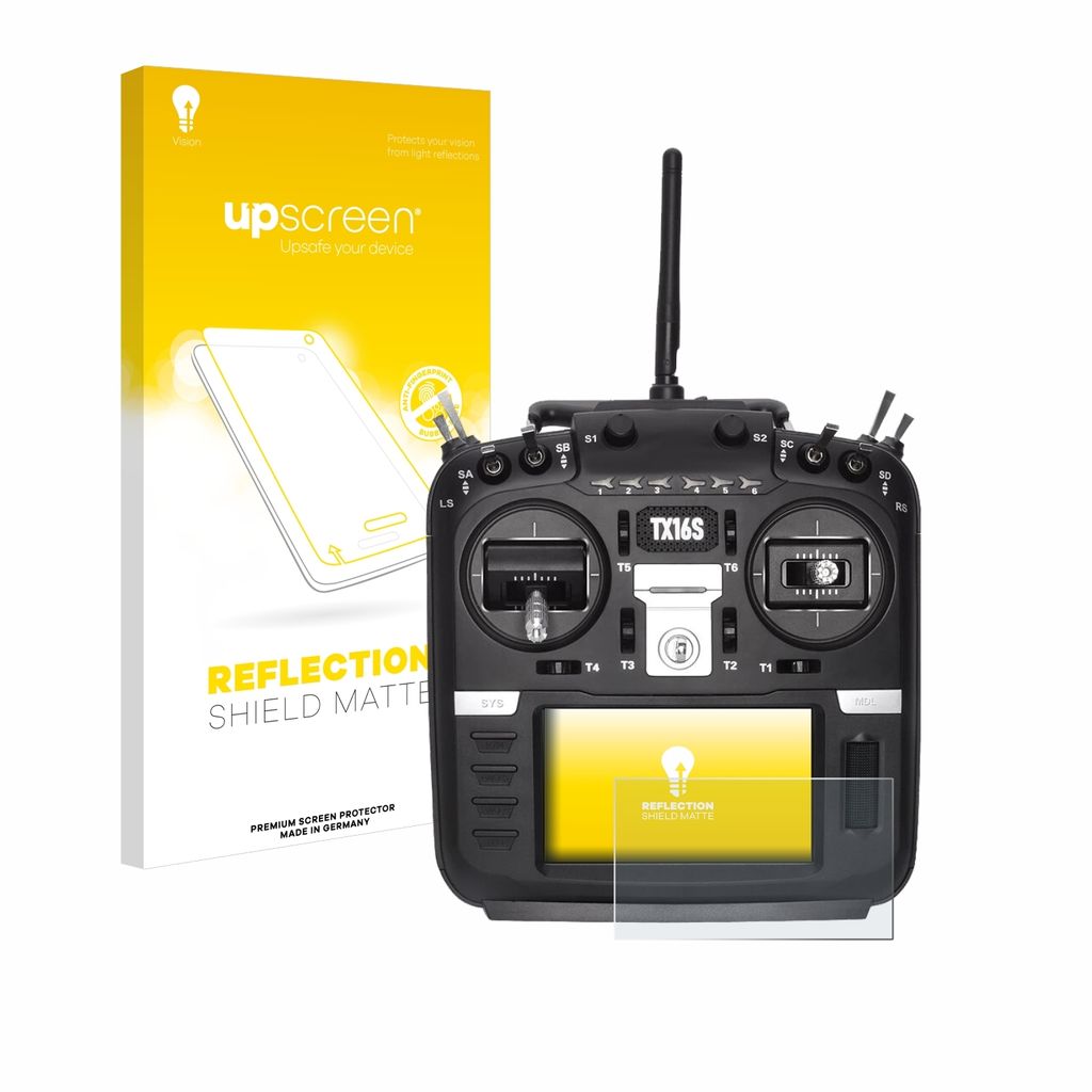upscreen Schutzfolie für Radiomaster TX16S Displayschutz Displayschutzfolie Folie Matt Entspiegelungsfolie