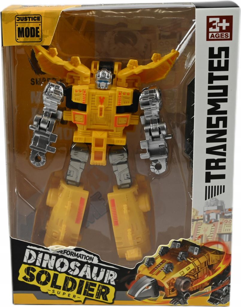 Transformierbarer Dino Roboter 2in1 Actionfigur 12cm Spielzeugfigur Kreativ Geschenk Kinder
