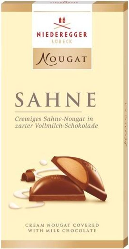 Niederegger Nougat Schokolade Sahne Vollmilch Schokolade 100g
