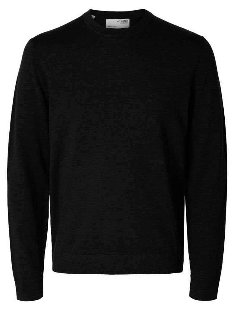 SELECTED HOMME SLHTRAY LS Sweter z wełny merino, okrągły Zdjęcie produktu 