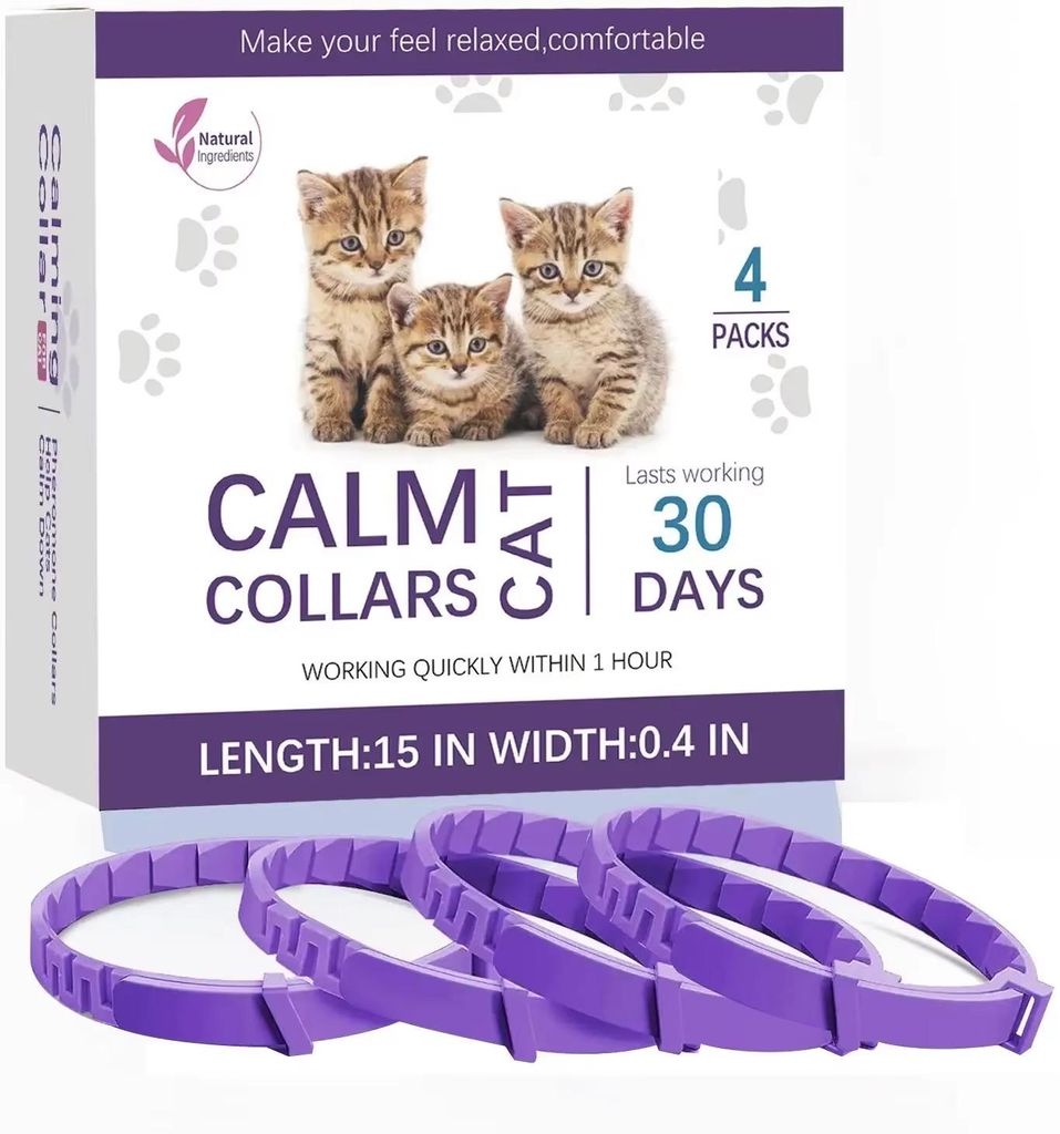 4er Pack Beruhigungshalsband Tiere 38 cm Anti Stress Katze