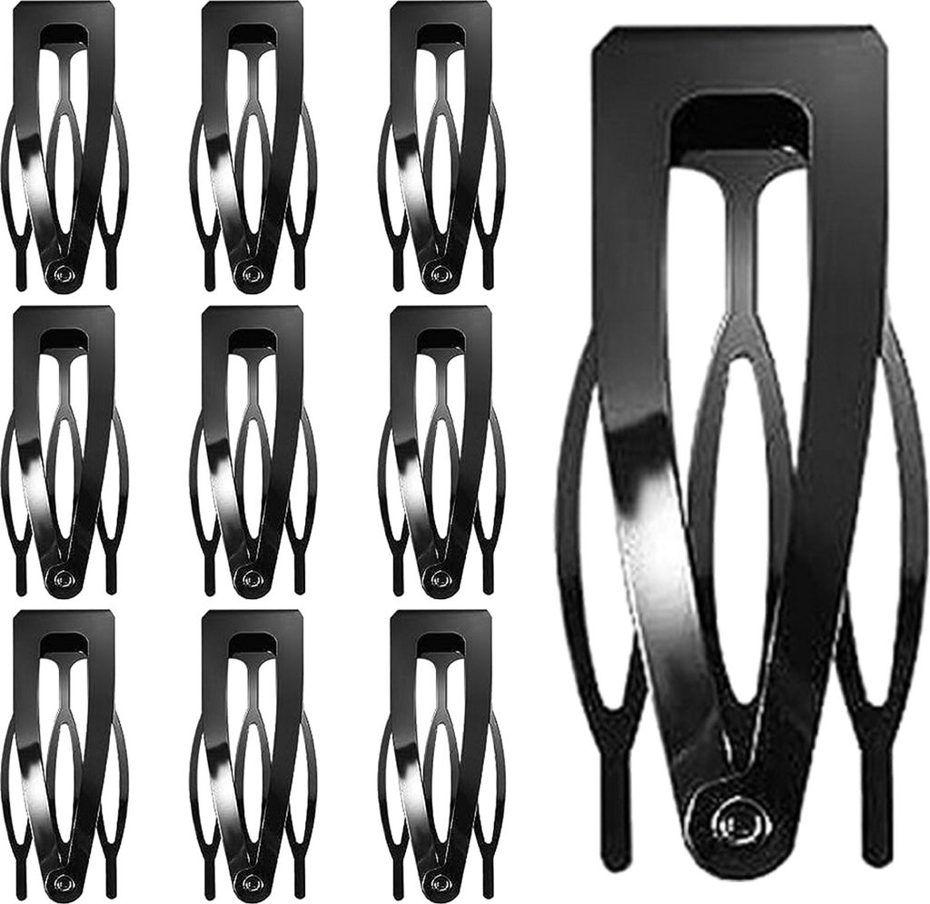 10 Stück Doppelgriff-Haarspangen für Damen, Metall, Schnapp-Haarspangen, Retro, kleine Haarnadeln, Kopfschmuck, Haar-Accessoires