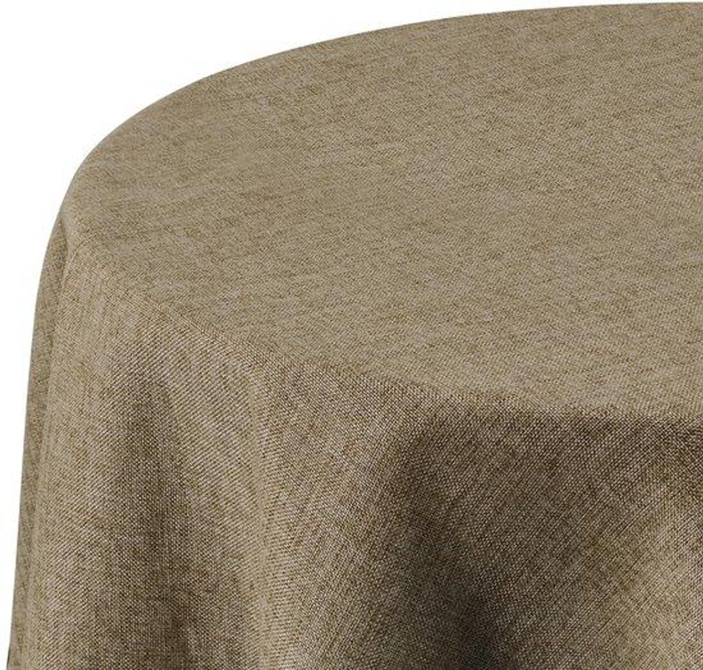Lotus-Effect-Tischwäsche, Pellschale, Rundes Design, 140 cm, Brauntonfarben