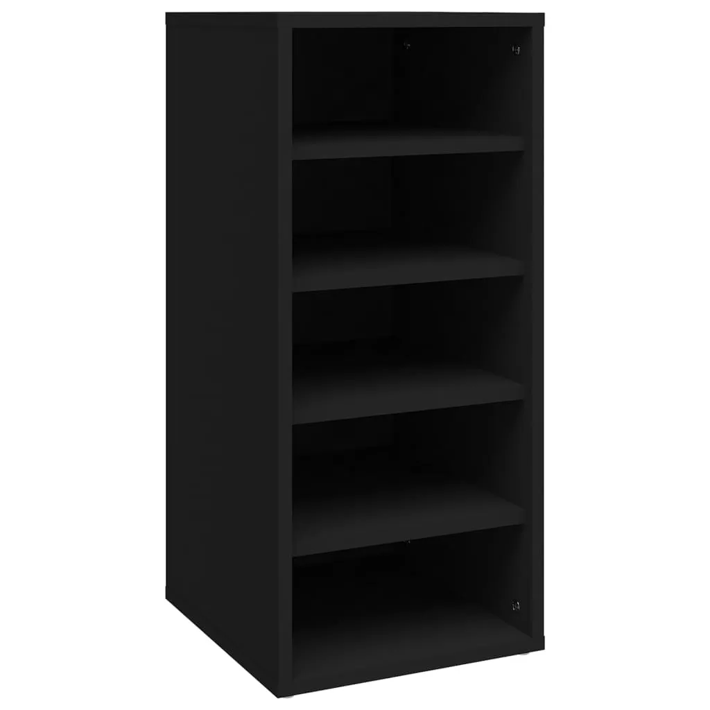 Coppia Scarpiere Salvaspazio Nere 31,5x35x70 | Ordine Totale - 5