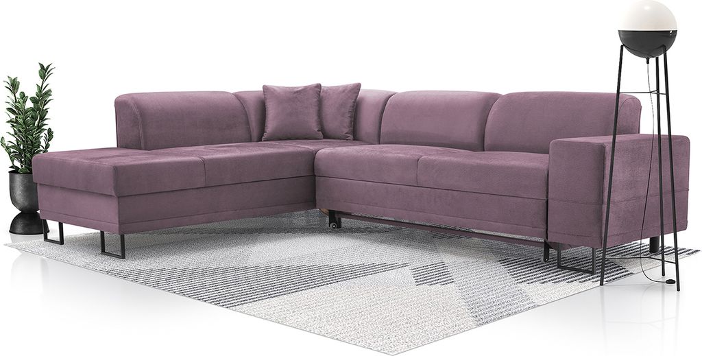 Ecksofa Eckcouch Schlafsofa L-Form Sofa ZAZA solar 61 links Wohnzimmersofa Schlafcouch Schlaffunktion Bettkasten