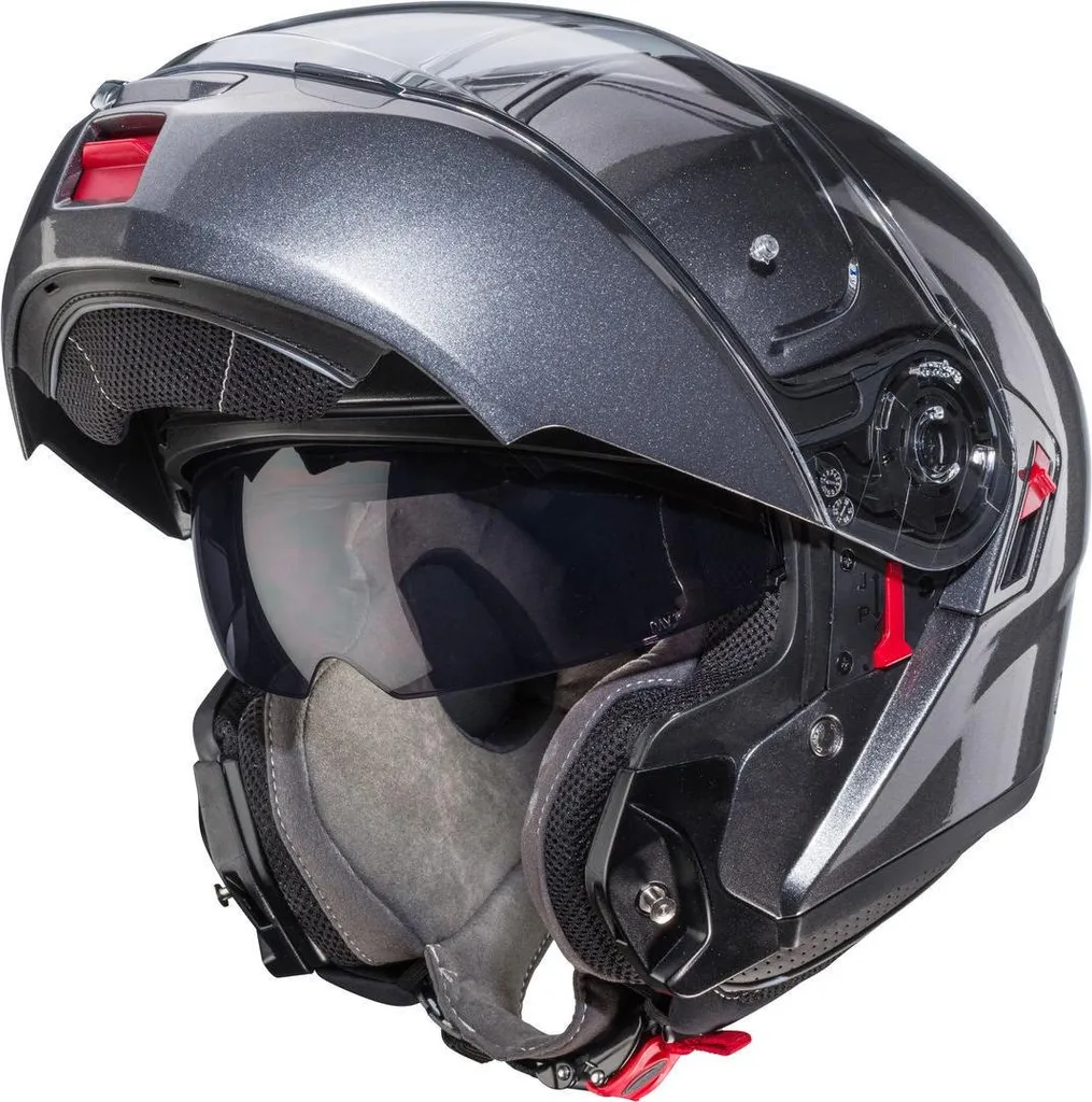 Casque Modulable Caberg Levo X Uni Gris Métallisé S - Sécurité Premium