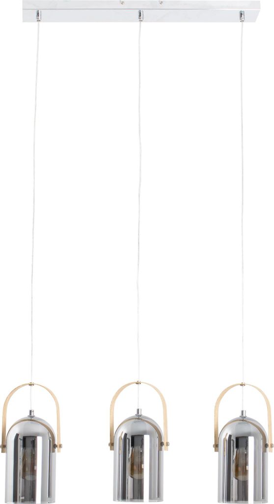Näve Leuchten 3er Pendelleuchte "VIDRIO" l: 58cm 3er Produktbild 