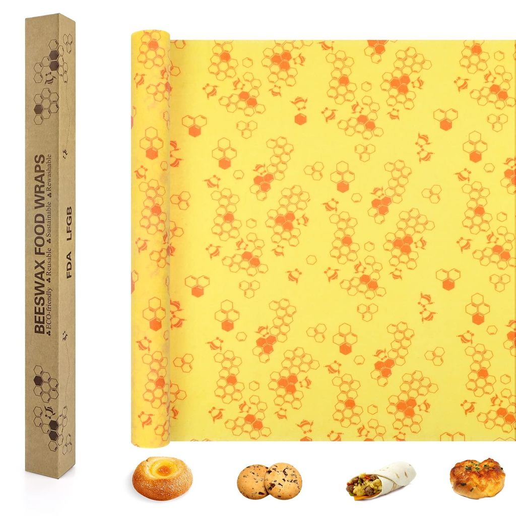 Bienenwachsfolie, Wachspapier, 35 x 100 cm, natürliche, Produktbild 
