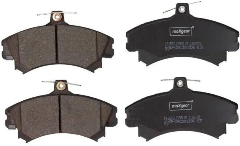 Finis les bruits de freinage : Plaquettes MAXGEAR 19-2863 Forfour 454