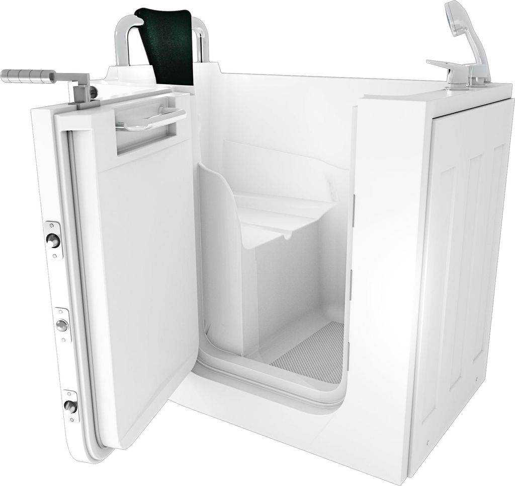 Sitzbadewanne Senioren Wanne Sitzwanne mit Tür S08-A-L 68x110cm