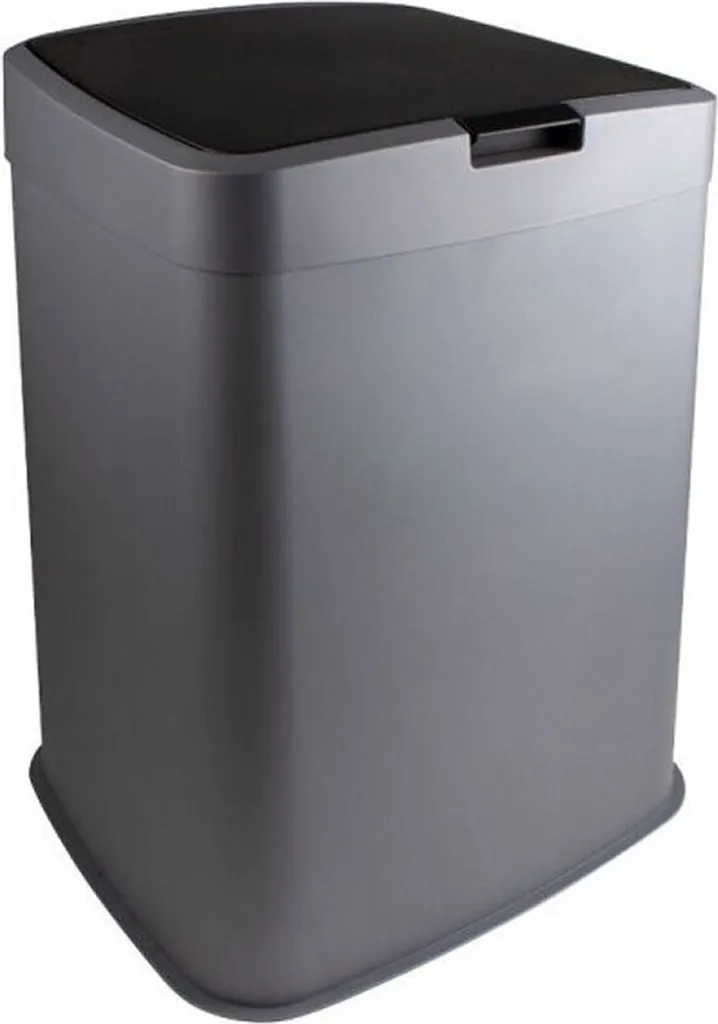 Support pour Sac Poubelle Cuisine et Garage 70L Sunware Delta Noir/Métal