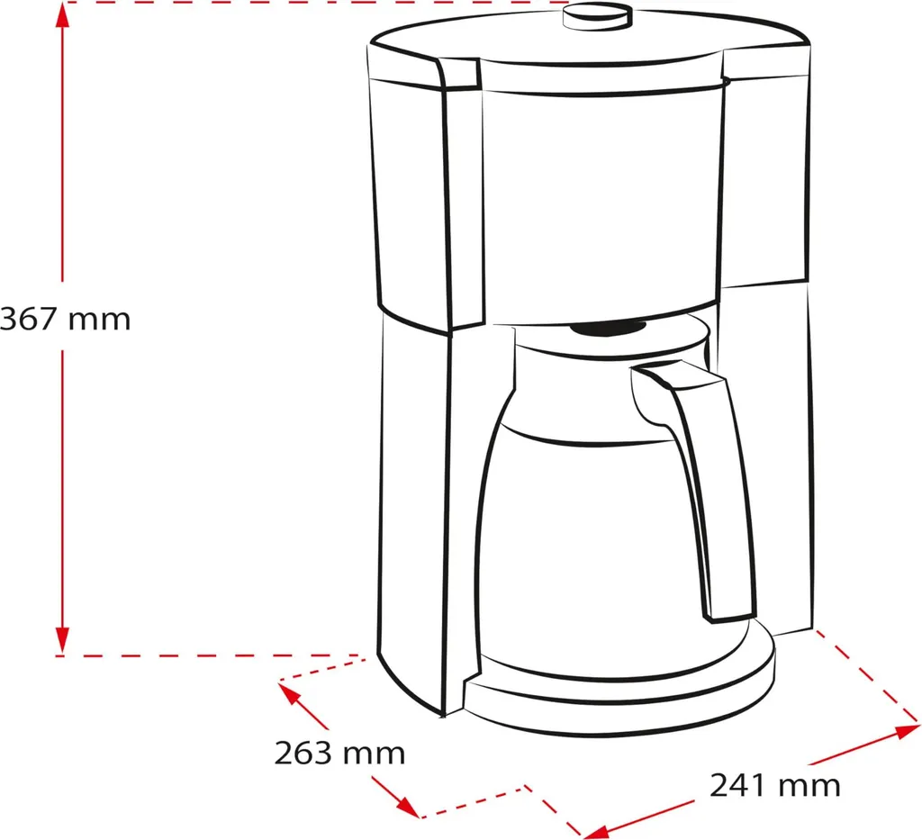 Melitta 1025-18 Look Therm Timer Cafetière Programmable avec Isotherme