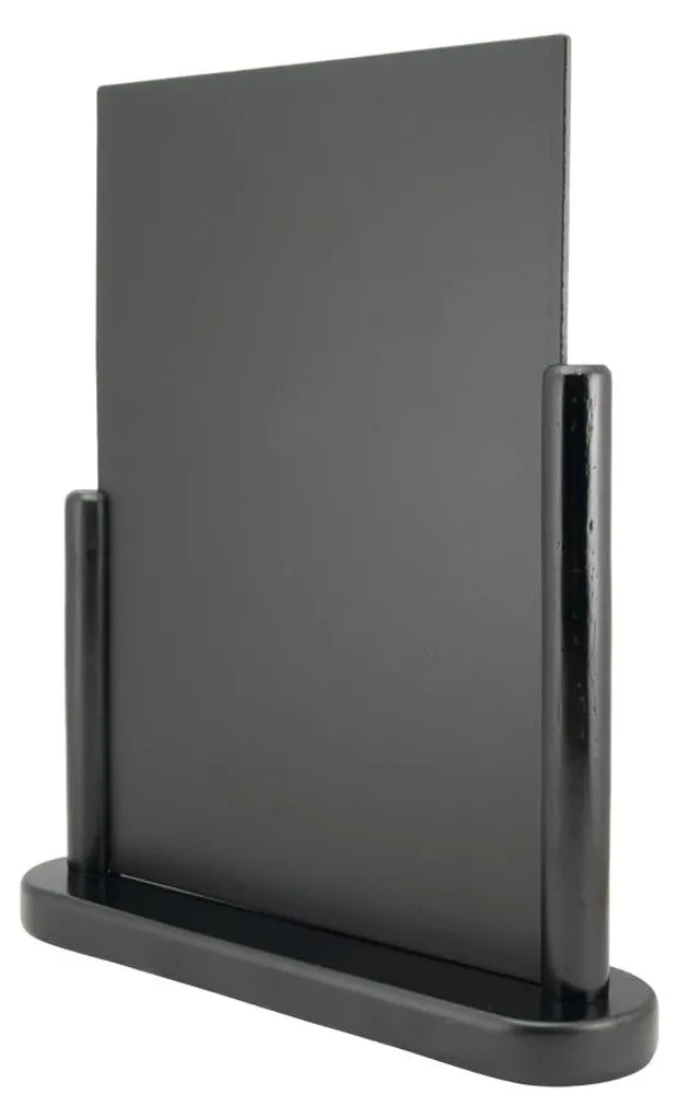 Support Menu Table Noir Securit Elegant pour Affichage de Cartes