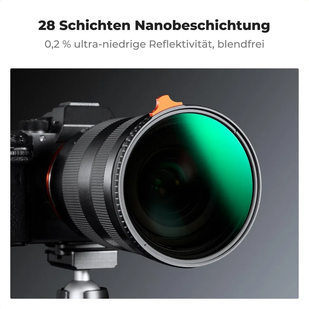 Filtre à Densité Neutre Variable 82mm pour Objectif Photo et Vidéo Reflex - 6
