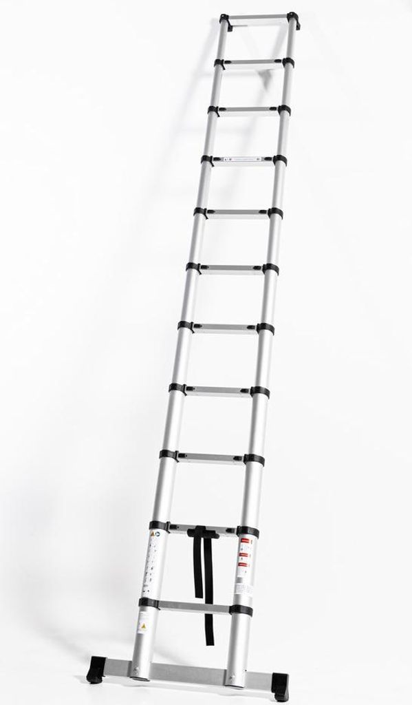 TECH-CRAFT Alu Teleskopleiter Anlegeleiter 331 cm