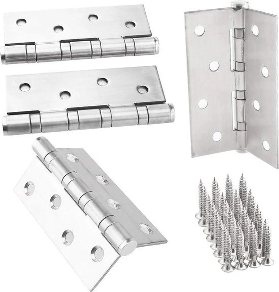Charnière pivotante inox anti-rouille 4x3 pour lave-linge et trappes