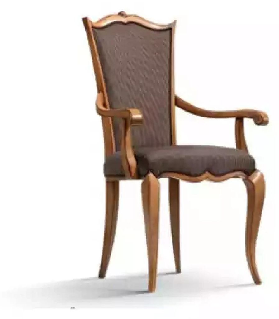 Luxus Neu Sessel Stühl Stühle Esszimmerstuhl Design Polsterstuhl Braun