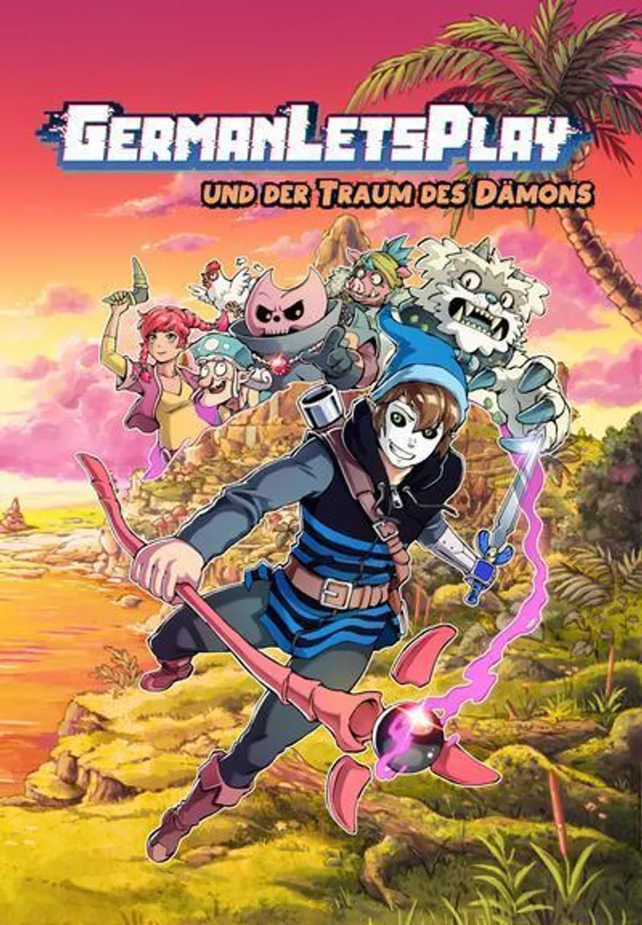 GermanLetsPlay und der Traum des Dämons : Album BD avec Illustrations
