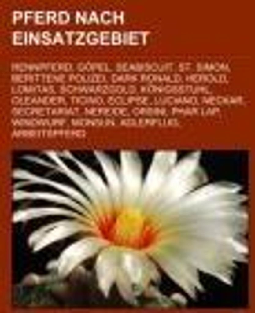 Pferd nach Einsatzgebiet