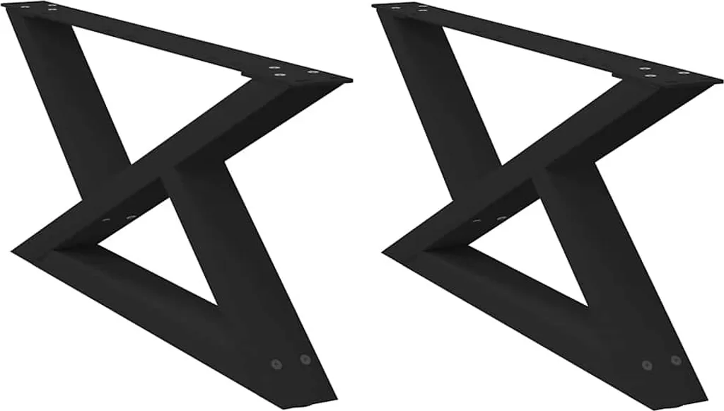 Gambe Design Industriale SYFAX™ per Tavoli e Consolle - Nero Acciaio