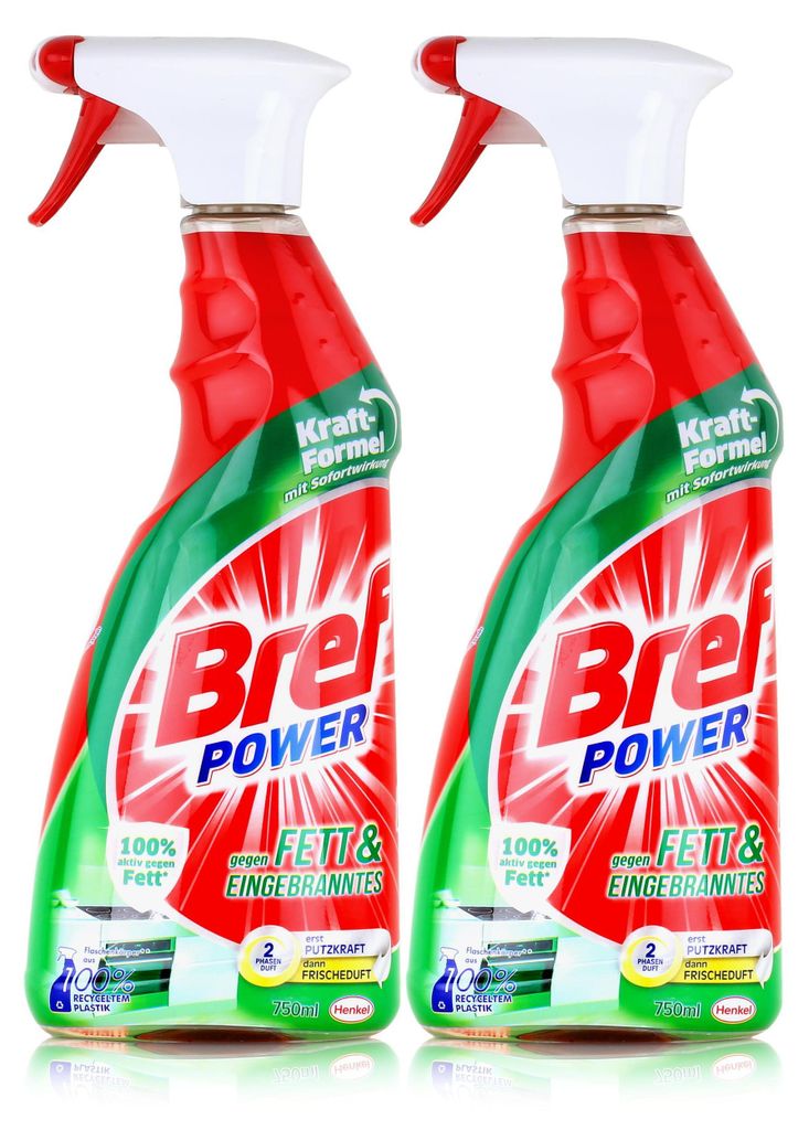 Bref Power gegen Fett & Eingebranntes 750ml (2er Pack)