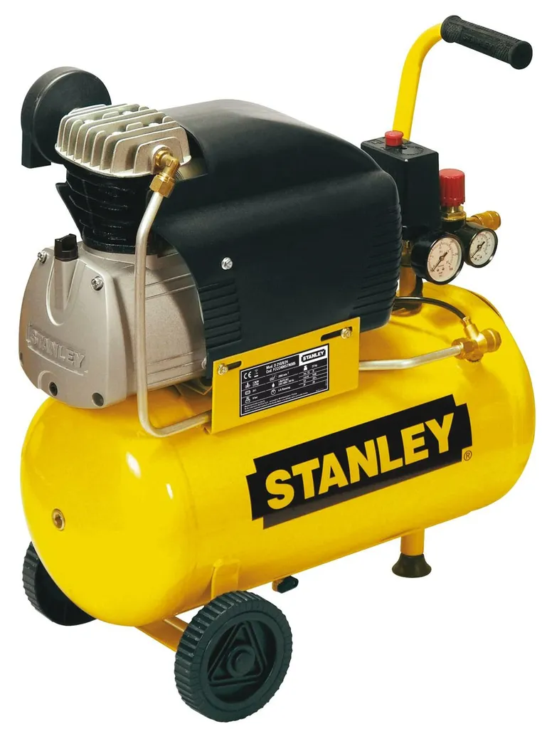 Fini les pneus dégonflés avec le compresseur Stanley D211/8/24 cuve 24L