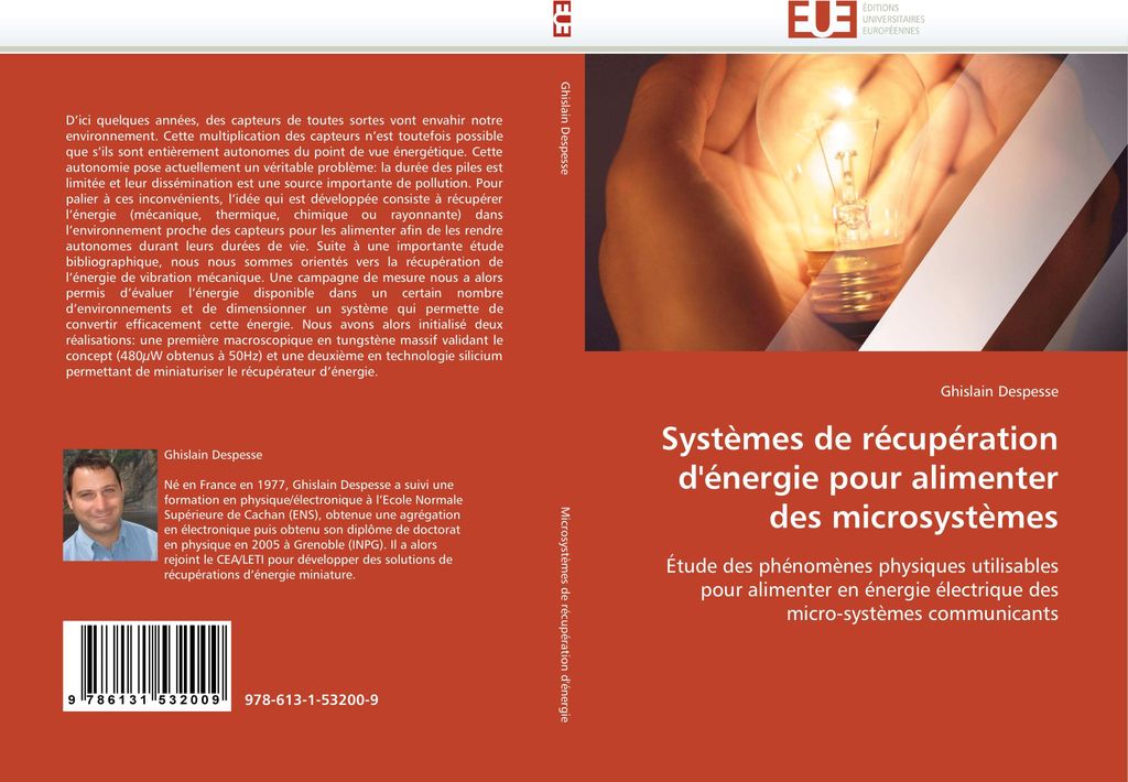 Systèmes de récupération d''énergie pour alimenter des microsystèmes
