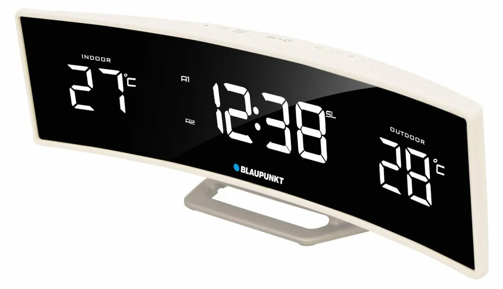 Réveil radio Blaupunkt CR12WH pour chambre avec mesure de température