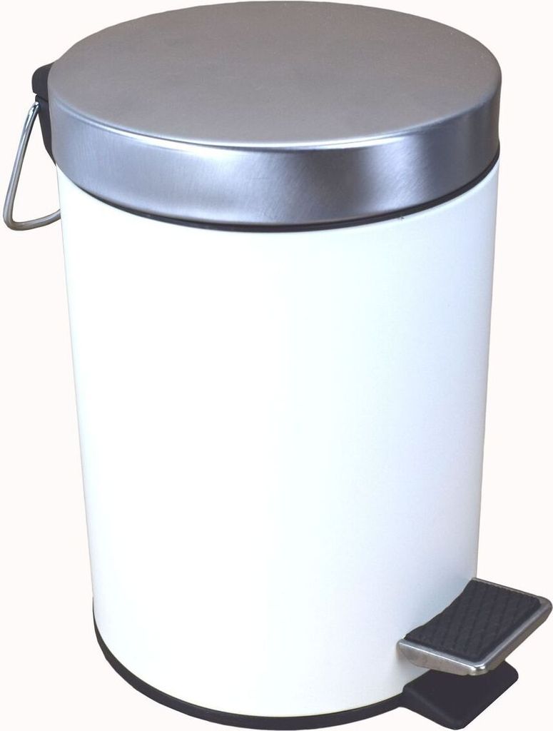 Kosmetik Treteimer 5L mit Fußpedal 20,5 x 28 cm Mülleimer aus Metall