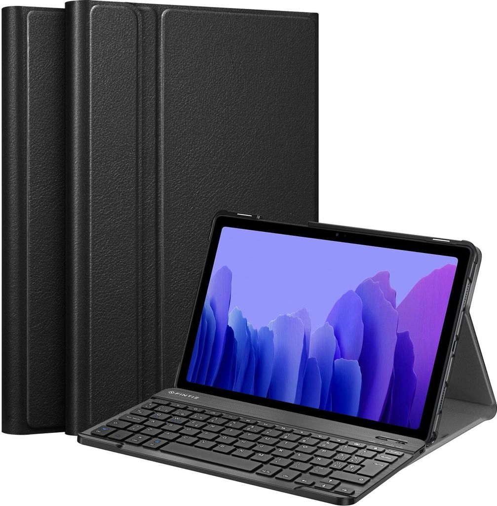 Fintie Keyboard Case Compatible with Samsung Galaxy Tab A7 10.4" 2020 (Spanish Layout), Black