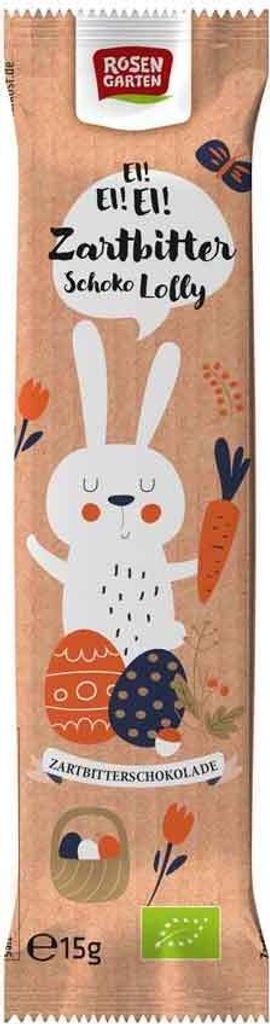 Rosengarten Zartbitter Schoko Lolly Osterhase  15g Produktbild 