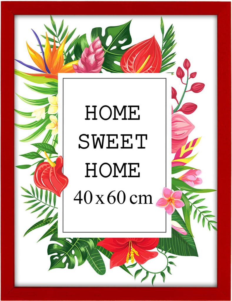 MG Design rámeček na fotografie 40 x 60 cm - barva červená, Obrázek produktu 