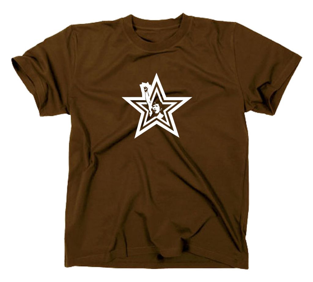 Styletex23 T-Shirt #1 Feminism Guerilla Anarchie, braun, M