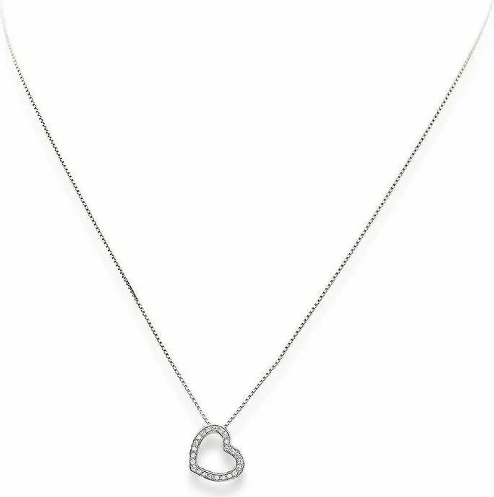 Collier Femme Amen CLHE2 - Bijou en Argent Massif au Design Minimaliste