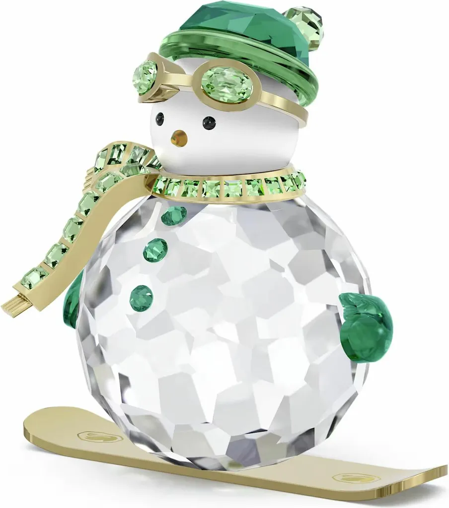 Bonhomme de Neige Swarovski Vert Dulcis 5687168 Cristal facetté 2024