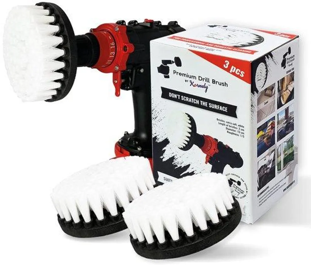 Pack brosse souple de 13 cm pour nettoyer cuir de voiture et tapis