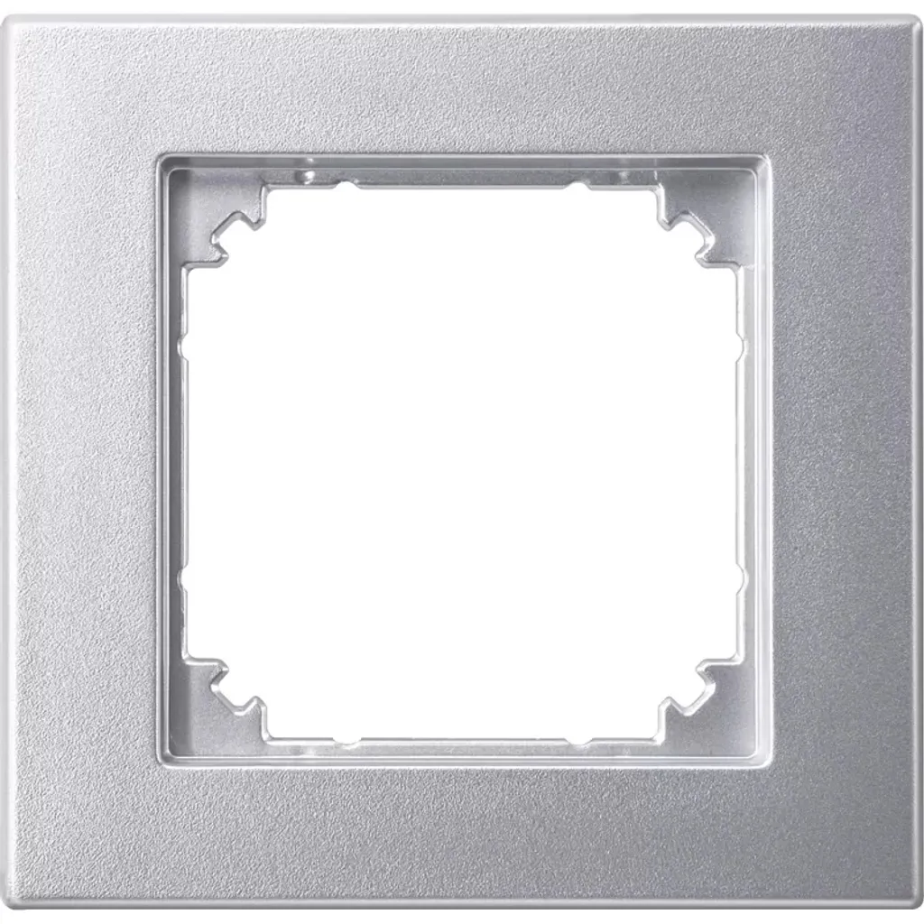 Habillage aluminium Merten 488160 pour interrupteur encastré 1 poste