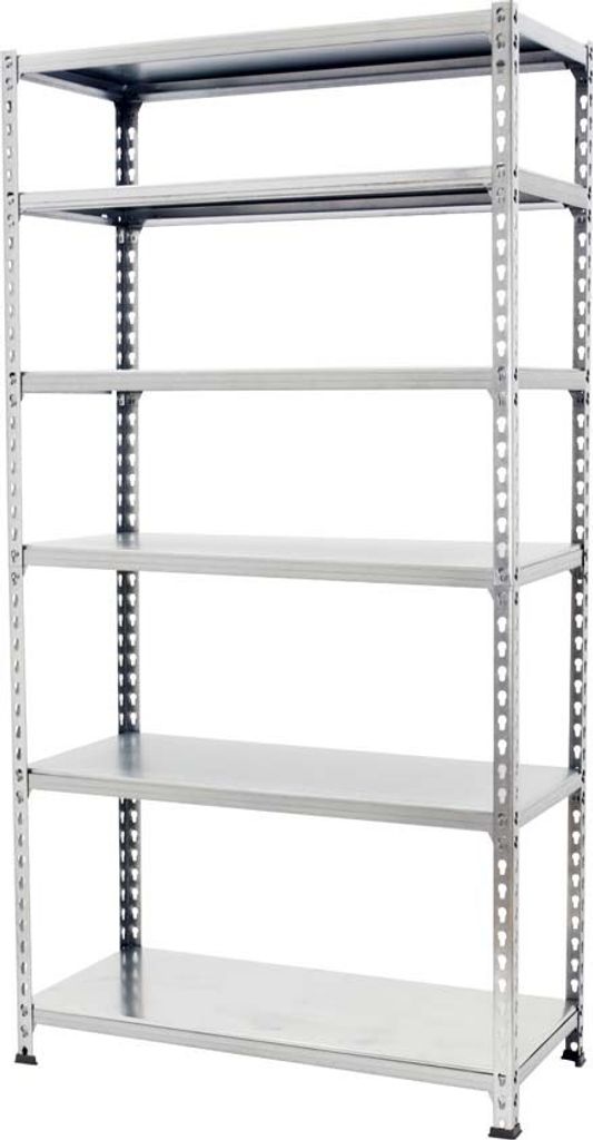 PROREGAL Schwerlastregal GIANT METAL SHARK | HxBxT 250x120x50cm | Fachlast 200kg | Verzinkt