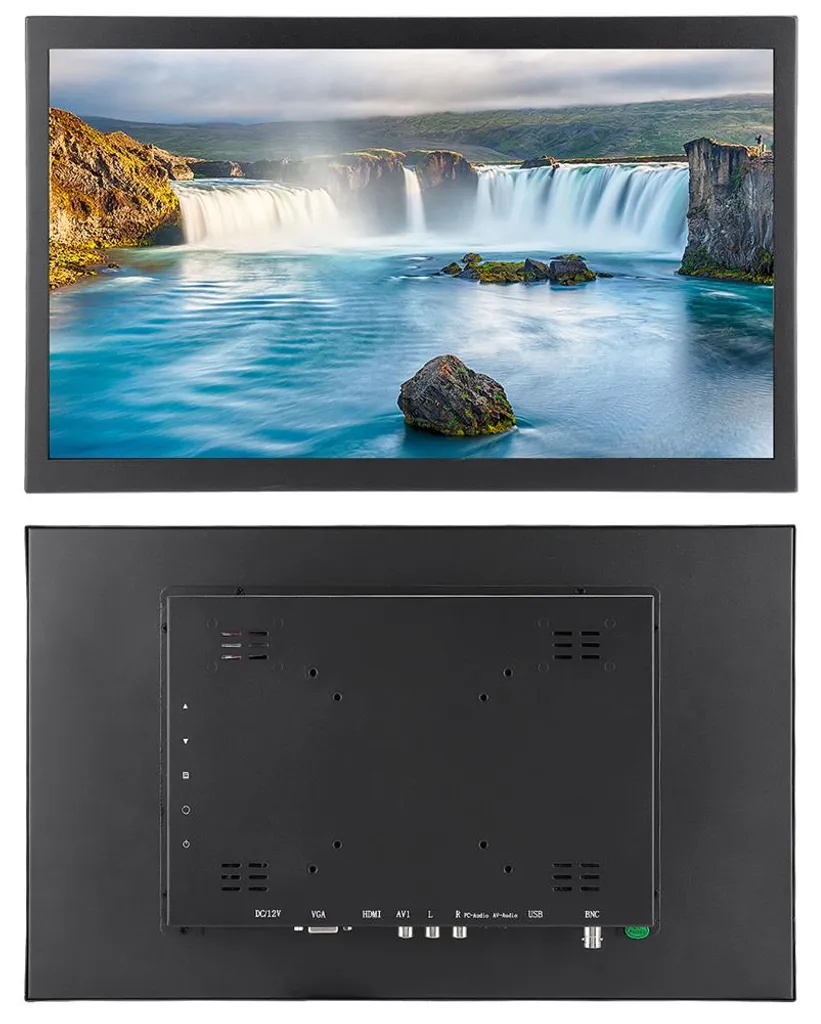 Dalle Full HD 17,3 pouces industrielle non tactile avec cadre en métal IP
