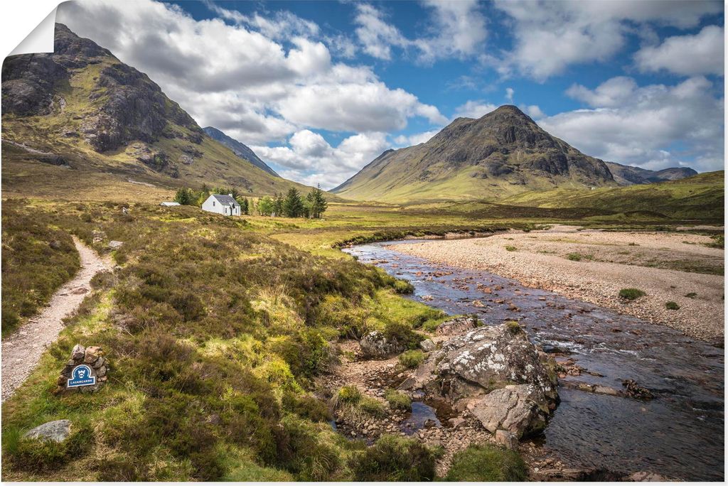 ARTland Poster Highland Wanderweg Glencoe in Schottland Produktbild 