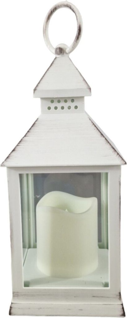Viereckige Laterne mit LED Kerze (Lief. o. Batt.) Produktbild 